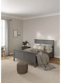 Szürke franciaágy 140x200 cm Paris – Tvilum