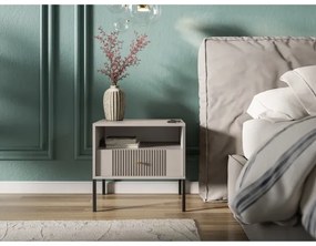 Éjjeliszekrény LUE bézs/fekete