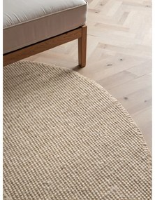 Krémszínű juta kerek szőnyeg ø 160 cm Bouclé Jaipur – Hanse Home