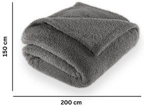 Szürke mikroplüss takaró 150x200 cm Cocoon – Tiseco Home Studio