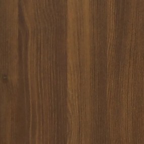 barna tölgyszínű szerelt fa TV-szekrény 100 x 35 x 40 cm