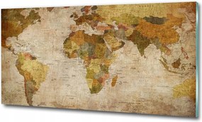 Fotótapéta üvegfalra Iránytű a térképen 125x50