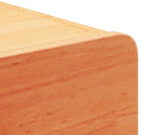 Éjjeli asztal 2 pcs Viaszbarna 39 x 34 x 16.5 cm Tömör fenyőfa