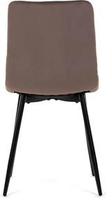 Étkezőszék barna, bársony anyag CT-281 BR4