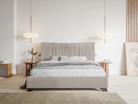 Franciaágy 180 cm Batam 180 (ágyráccsal) (bézs + barna). 1098910