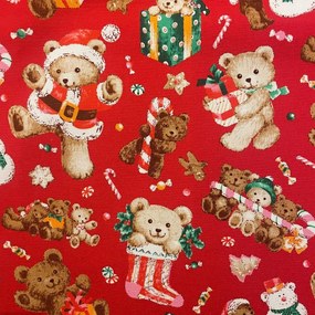 Konyhai kötény pamut karácsonyi Christmas piros TiaHome