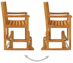 tömör akácfa kerti hintapad 110 cm