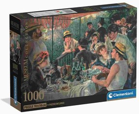 Művészet A csónakázó társaság ebédje Renoir 1000 db-os Compact puzzle Clementoni