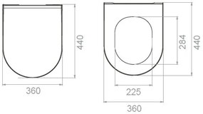 CeraStyle CITY SLIM WC ülőke - MATT SZÜRKE - duroplast - lecsapódásgátlós - könnyen levehető