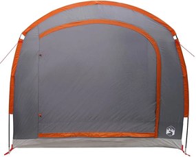 vidaXL Sátor Szürke és narancssárga 268 x 240 x 191 cm Poliészter