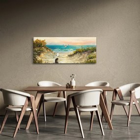 Kép - homokos tengerpart (120x50 cm)