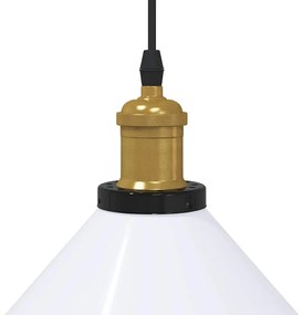 függőlámpa Magassága állítható E27 fényes fehér Ø 22 cm fém