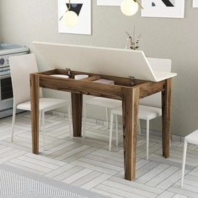 Étkező asztal Kiev 508 - Walnut, Cream