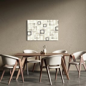 Geometriai absztrakt kép (90x60 cm)