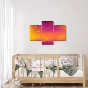 Szines absztrakt kép (90x60 cm)
