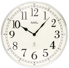 Rádióvezérelt fém dizájn óra AMS 5606