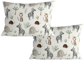 2 db Díszpárnahuzat szett JUNGARI 40x60 cm, krém színű