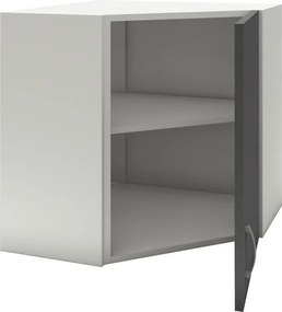 Benita 1 ajtós Felső konyhaszekrény Antracit-Fehér 60x60x60 cm N