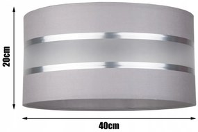 Glimex Abazur állólámpa szürke ezüst 1xE27 (GA0012)
