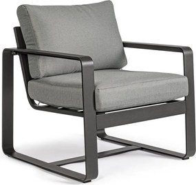 Szürke fém kerti fotel Merrigan – Bizzotto