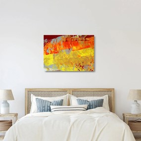 Absztrakció kép - festmény (üvegen) (70x50 cm)