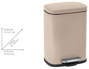Acél pedálos szemetes 5 l Leno – Wenko