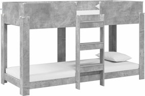 vidaXL Szükidő ágy Beton Szürke 75 x 190 cm Faanyag