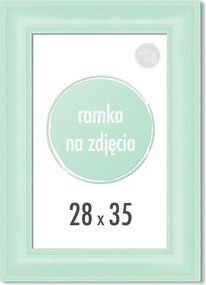 Képkeret 28x35 cm 35x28 Mentazöld
