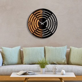 Fali óra 56 cm átmérő, 1xAA, fa/fém kivitel