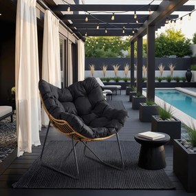 Pihenőfotel Fekete Színben. FIN