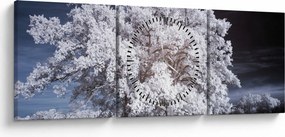Kép - Hófehérke fa (órával) (90x30 cm)