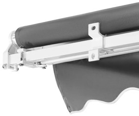 Falra szerelhető kihajtható árnyékoló, AR02 szürke 295x200 cm