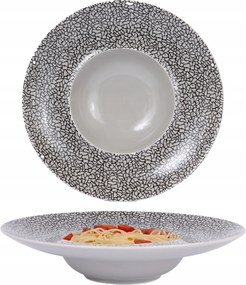 Tésztatál pasztához 28 cm Bogucice Zina Grey Night porcelán