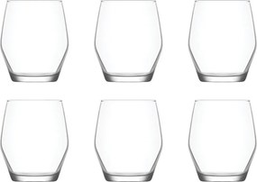 6 részes üveg pohár szett 370 ml
