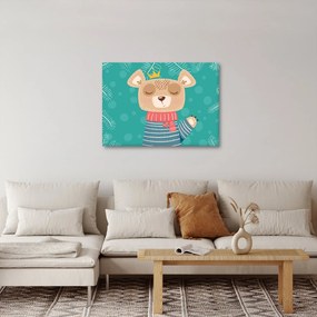 Kép - Integető mackó (70x50 cm)