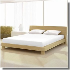 Pamut elasthan de luxe fehér színű gumis lepedő 120/1300x200/220 cm-es matracra