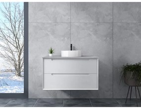 Genova White fürdőszoba szekrény mosdóval 60 cm