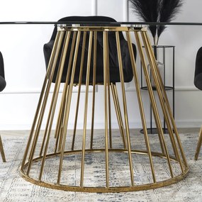 Kerek Üveg Étkezőasztal. OLIVIER 120 cm