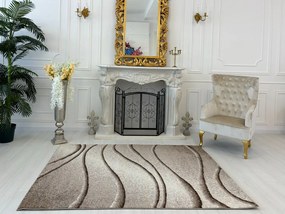 Nora 6032 bézs modern szőnyeg 160x230 cm