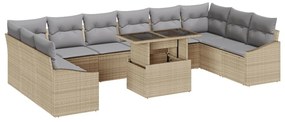 Kerti Sofa Szett 11-es szett Bézs és Szürke