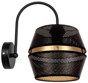 Fali lámpa PARIS 1xE27/60W/230V fekete/arany