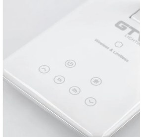 Lámpa Asztali TRITTON 6W, 340lm, AC220-240V, 4-CCT, Wireless töltő, USB, PF>0,5, RA>80, fehér