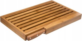 Kenyérszeletelő Deszka Kés Szett Babus Barázdák Morzsák 44X27 CM