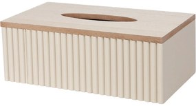 Stripes zsebkendőtartó doboz bézs, 25 x 13,5 x 9 cm