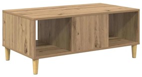 vidaXL Dohányzóasztal fiókkal Artisan tölgy 90 x 50 x 26.5 cm Faanyag