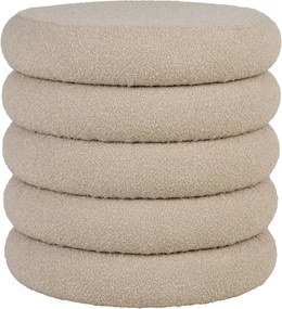 Brooklyn puff, tároló puff, bouclé, bézs