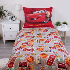 Piros egyszemélyes pamut gyerek ágyneműhuzat 140x200 cm Cars "Legend" – Jerry Fabrics