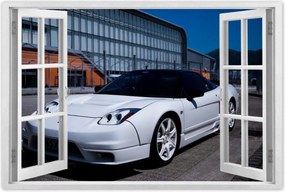 Poszter 90x60 Honda Nsx fehér autó