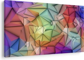 Kép - Sokszögű absztrakció (90x60 cm)