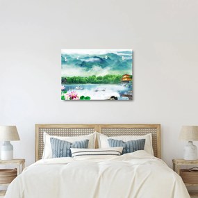 Kép - álomország (üvegen) (70x50 cm)